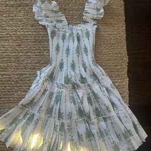 Hill House White Azela mini nap dress